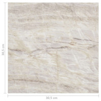 Produktbild för Golvplankor 5,11 m² 55 pcs PVC Brun och beige