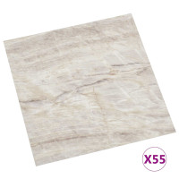 Produktbild för Golvplankor 5,11 m² 55 pcs PVC Brun och beige