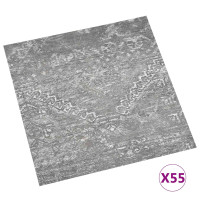 Produktbild för Golvplankor 55 pcs BetongGrå 5,11 m² PVC