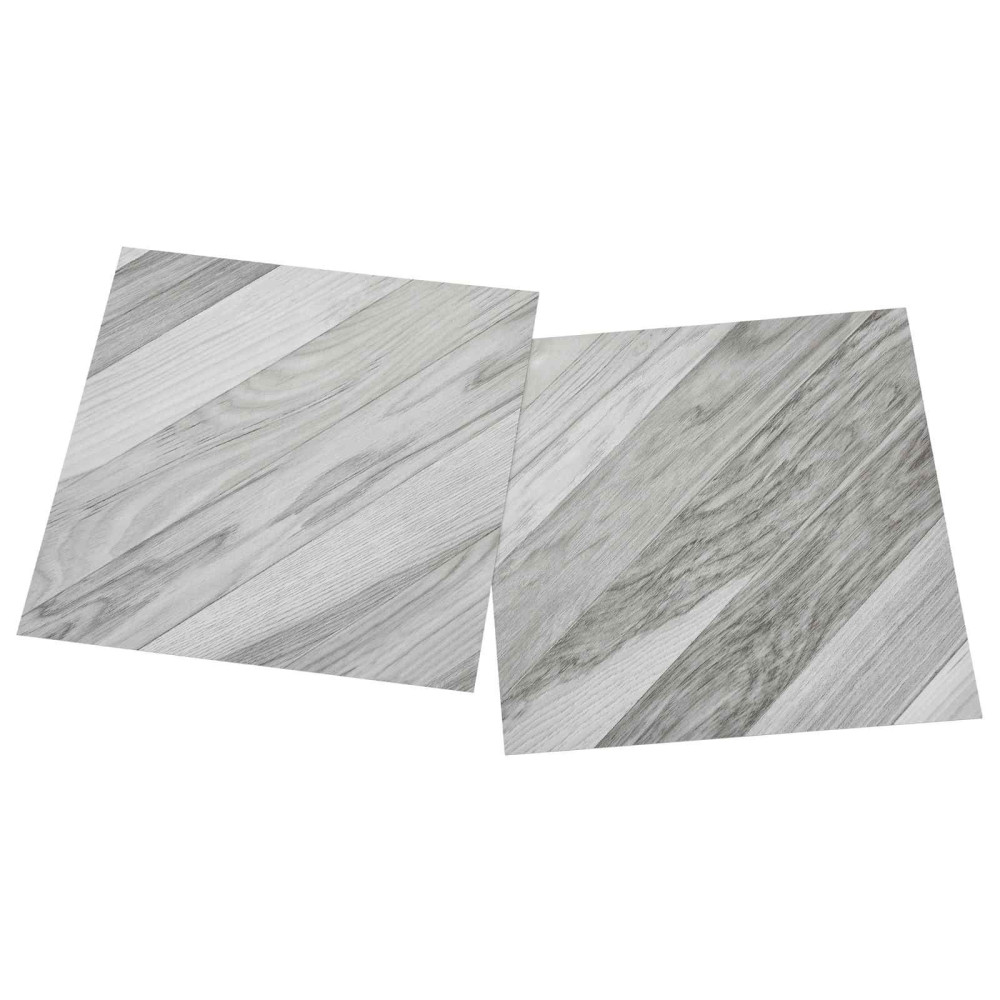 Produktbild för Golvplankor 55 pcs Grå 5,11 m² PVC