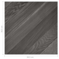 Produktbild för Golvplankor 55 pcs Grå 5,11 m² PVC