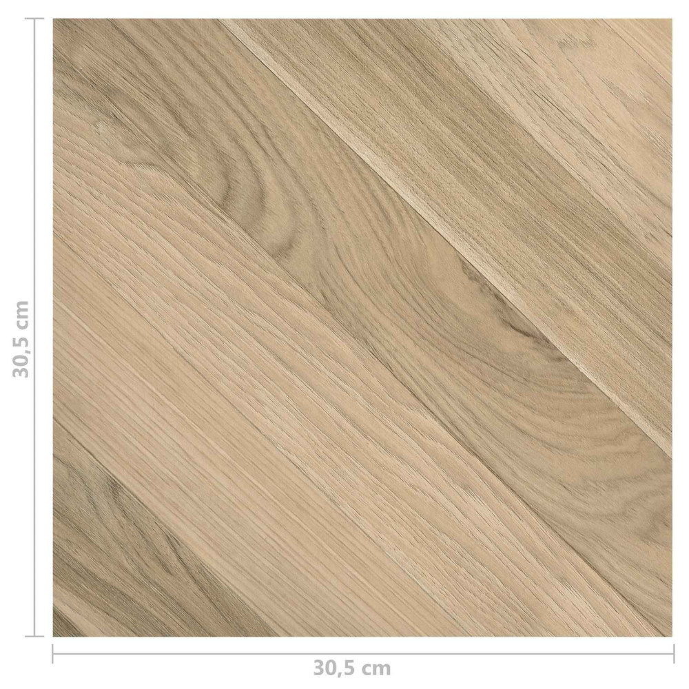 Produktbild för Golvplankor 55 pcs Brun 5,11 m² PVC