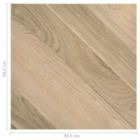 Produktbild för Golvplankor 55 pcs Brun 5,11 m² PVC