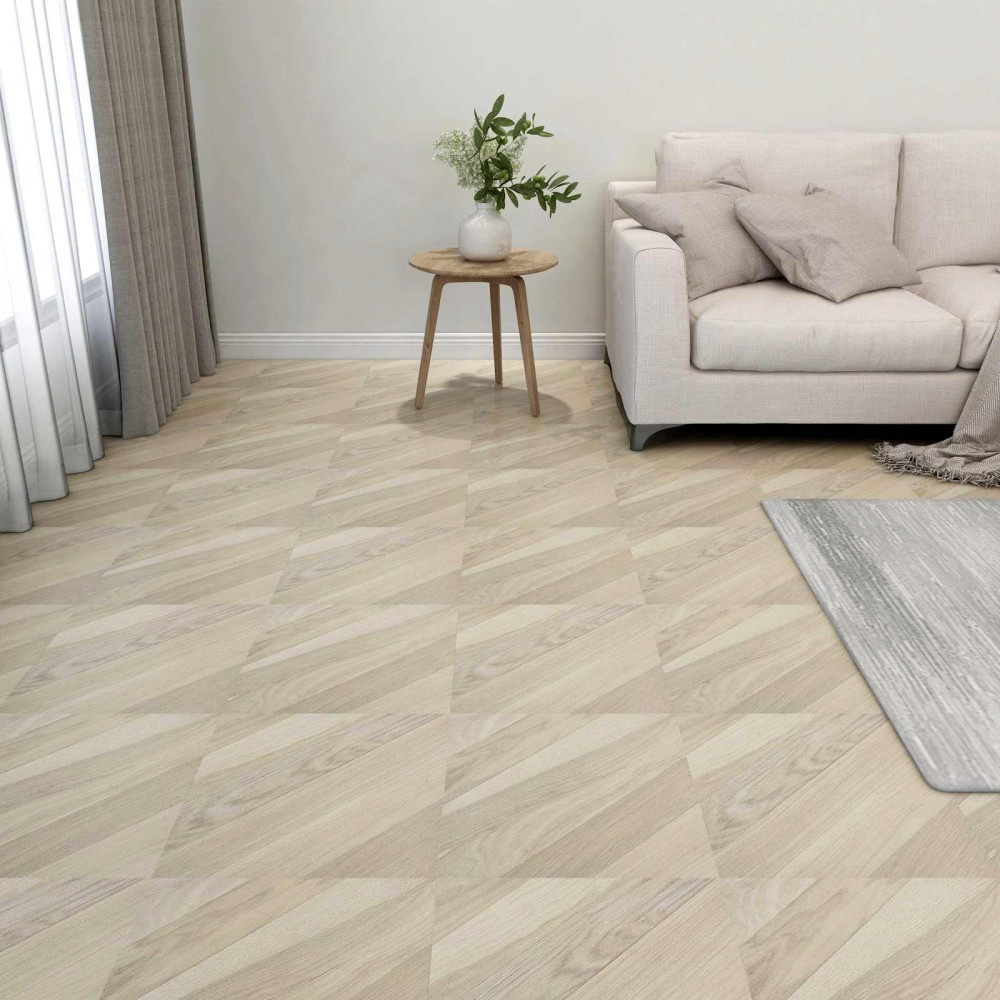 Produktbild för Golvplankor 55 pcs Beige 5,11 m² PVC