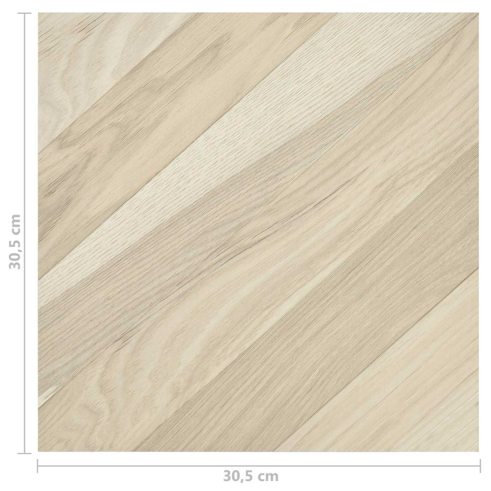 Produktbild för Golvplankor 55 pcs Beige 5,11 m² PVC