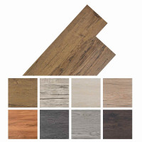 Produktbild för Golvplankor 18 pcs Valnöt Brun 2,51 m² PVC