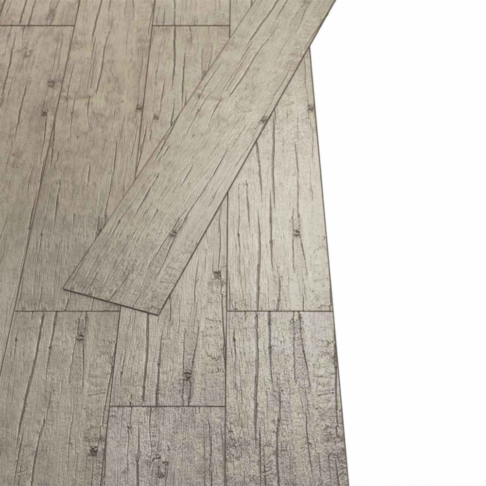 Produktbild för Golvplankor 2,51 m² 18 pcs PVC Ekfärgad