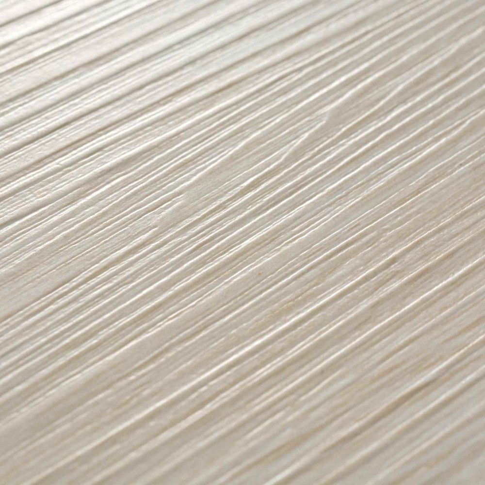 Produktbild för Golvplankor 18 pcs Ek Klassisk Vit 2,51 m² PVC