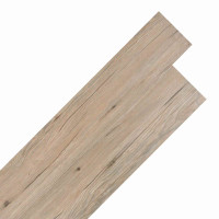Produktbild för Golvplankor 18 pcs Ek Brun 2,51 m² PVC