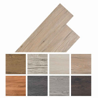 Produktbild för Golvplankor 18 pcs Ek Brun 2,51 m² PVC