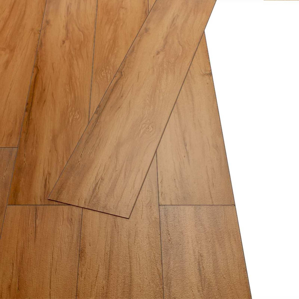 Produktbild för Golvplankor 18 pcs Naturfärg 2,51 m² PVC