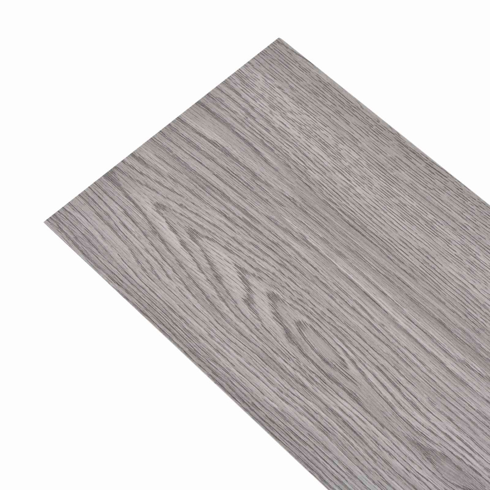 Produktbild för Golvplankor 18 pcs Mörkgrå 2,51 m² PVC