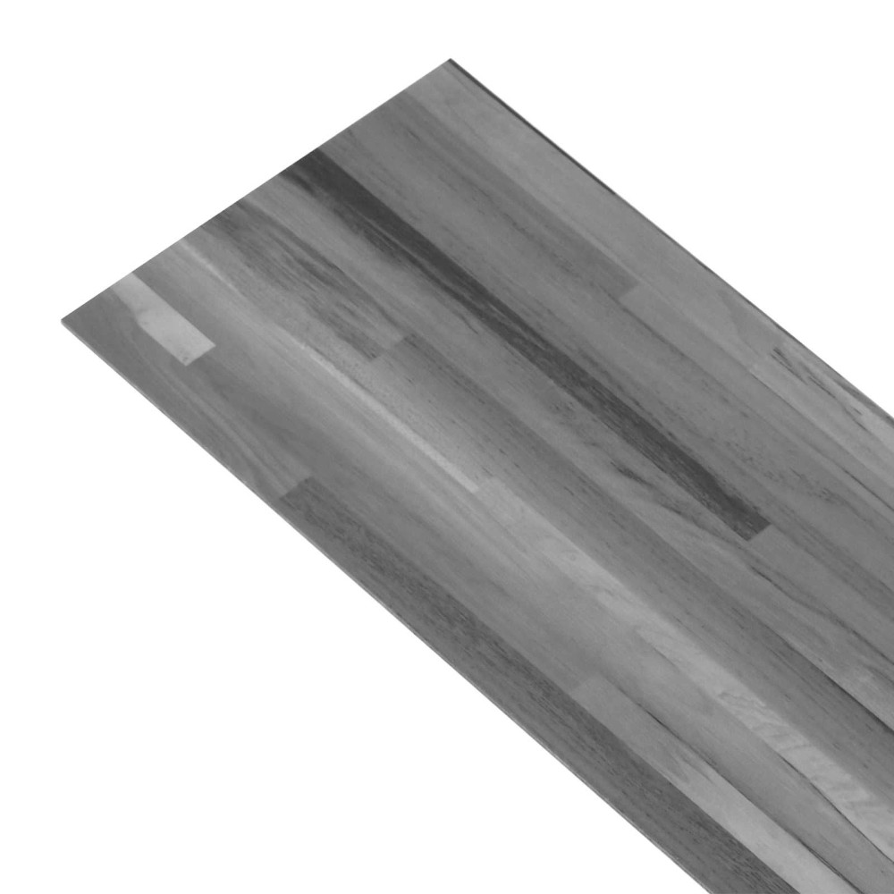 Produktbild för Golvplankor 2,51 m² 18 pcs PVC Randig Grå