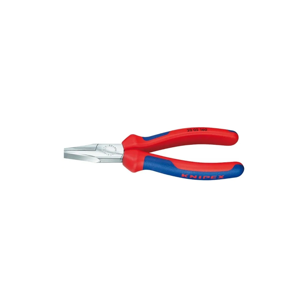 Produktbild för Knipex 20 05 160, Nåltänger, Kromvanadinstål, Plast, Blå, Rö...