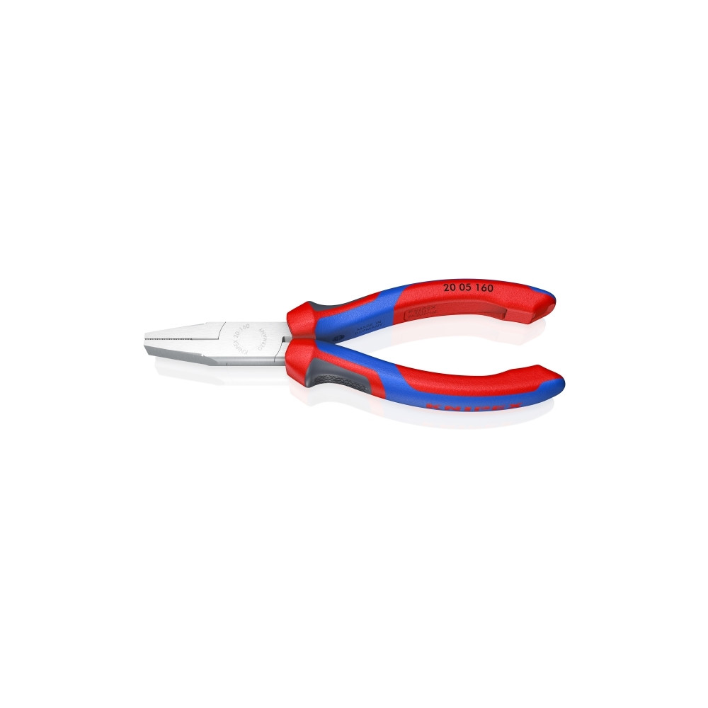 Produktbild för Knipex 20 05 160, Nåltänger, Kromvanadinstål, Plast, Blå, Rö...