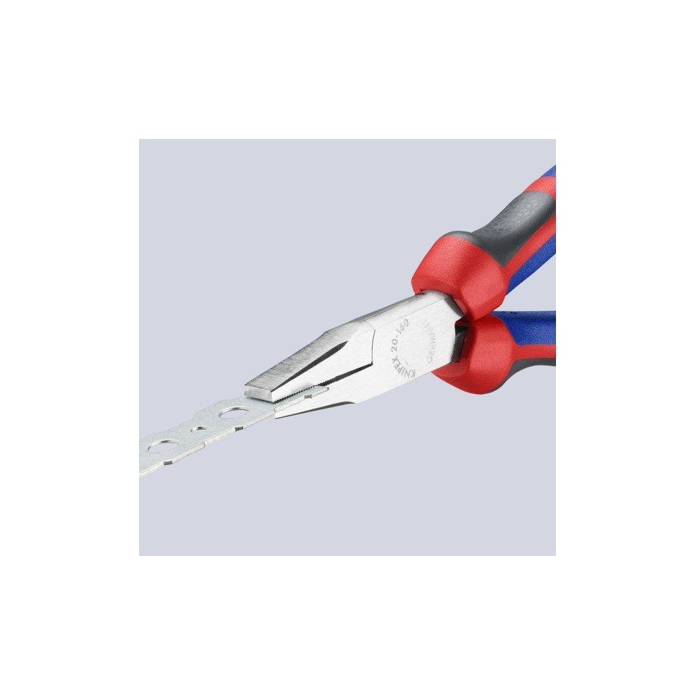 Produktbild för Knipex 20 05 160, Nåltänger, Kromvanadinstål, Plast, Blå, Rö...