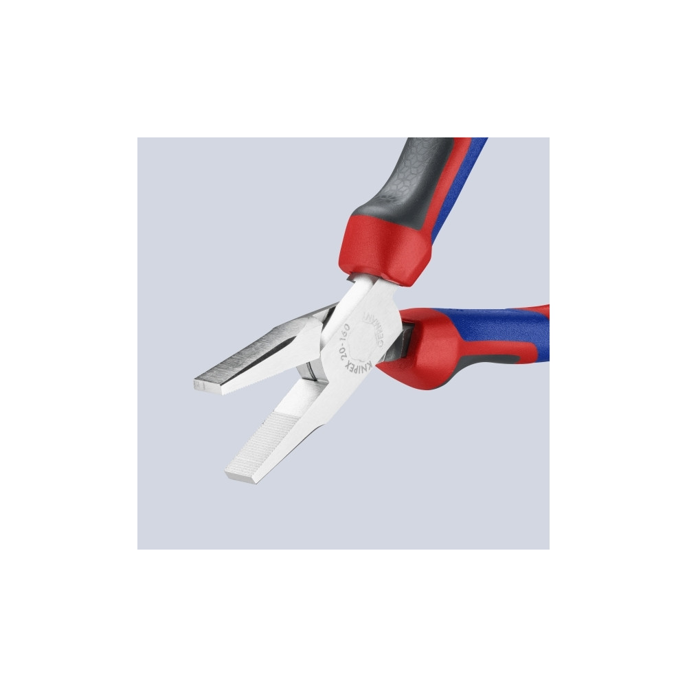 Produktbild för Knipex 20 05 160, Nåltänger, Kromvanadinstål, Plast, Blå, Rö...