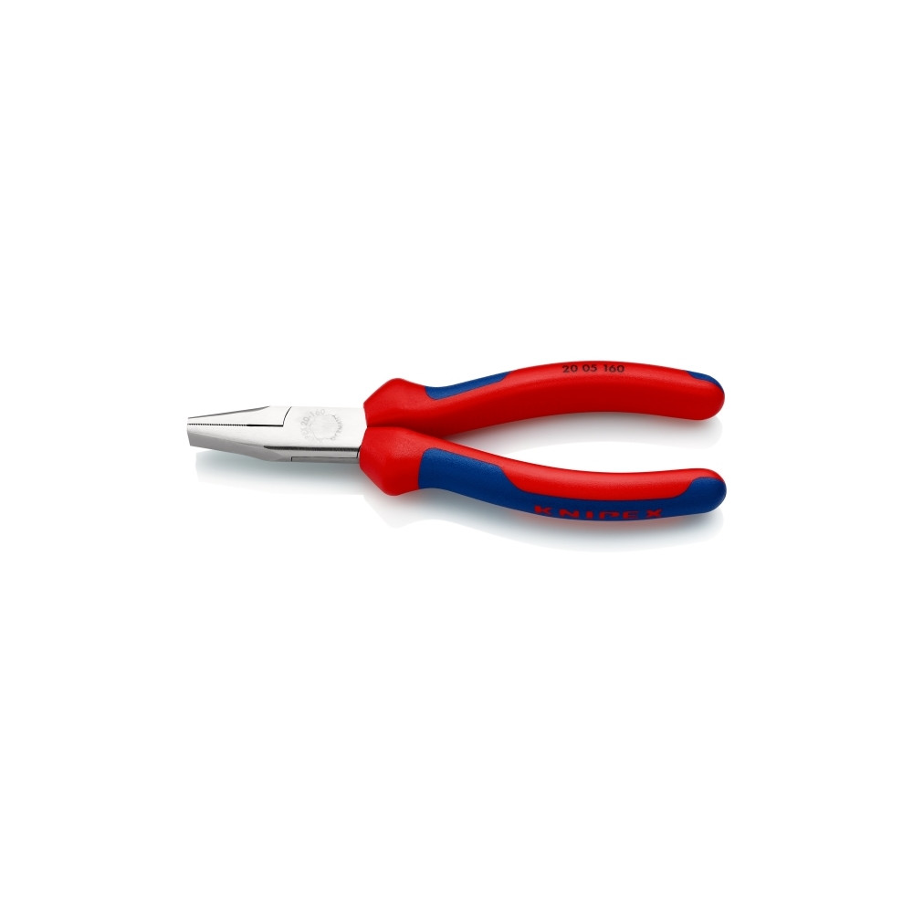 Produktbild för Knipex 20 05 160, Nåltänger, Kromvanadinstål, Plast, Blå, Rö...