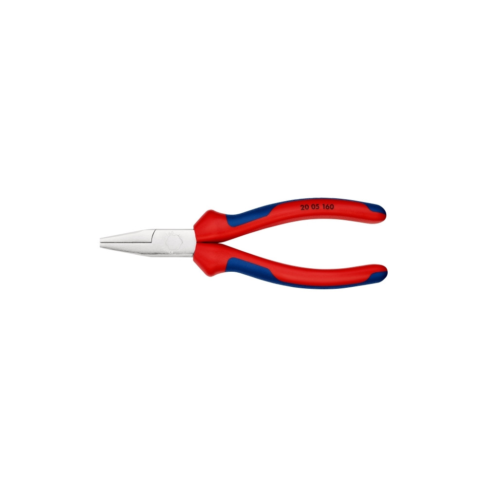 Produktbild för Knipex 20 05 160, Nåltänger, Kromvanadinstål, Plast, Blå, Rö...