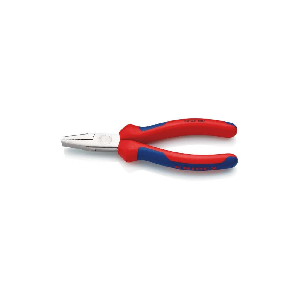 Produktbild för Knipex 20 05 160, Nåltänger, Kromvanadinstål, Plast, Blå, Rö...
