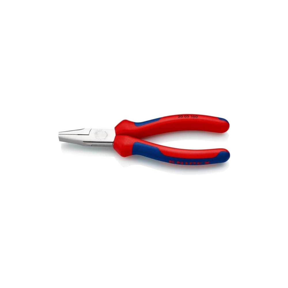 Produktbild för Knipex 20 05 160, Nåltänger, Kromvanadinstål, Plast, Blå, Rö...