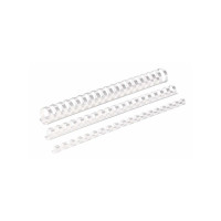 Produktbild för Spiralrygg Fellowes A4 vit 12mm 56-80 ark