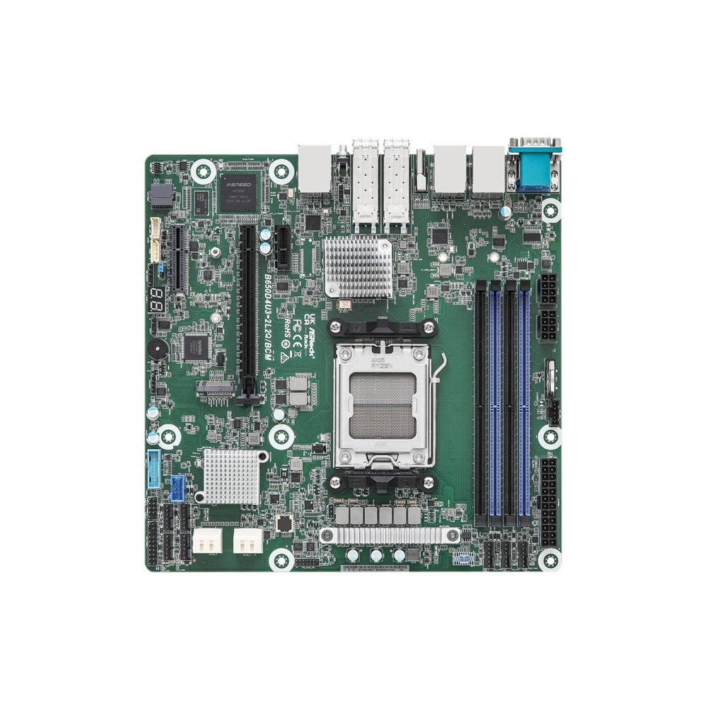Produktbild för ASRock Rack B650D4U3-2L2Q/BCM - moderkort - micro ATX - Socket AM5 - AMD B650E
