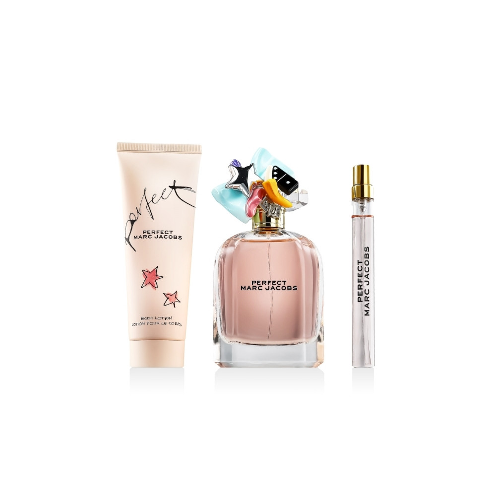 Produktbild för Marc Jacobs Perfect EDP 100 ml + EDP MINI 10 ml + BL 75 ml (...
