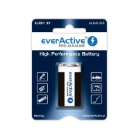 Produktbild för Alkaliskt batteri 6LR61 9V (R9*) everActive Pro Alkaline – 1...