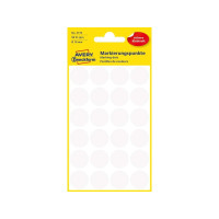 Produktbild för Avery Zweckform färgkodningspunkt - 1,8 cm diameter - vit (paket om 96)