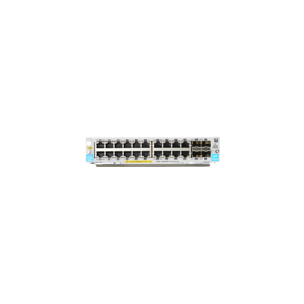 Produktbild för HPE - expansionsmodul - Gigabit Ethernet (PoE+) x 20 + Gigabit Ethernet / 10 Gigabit SFP+ x 4