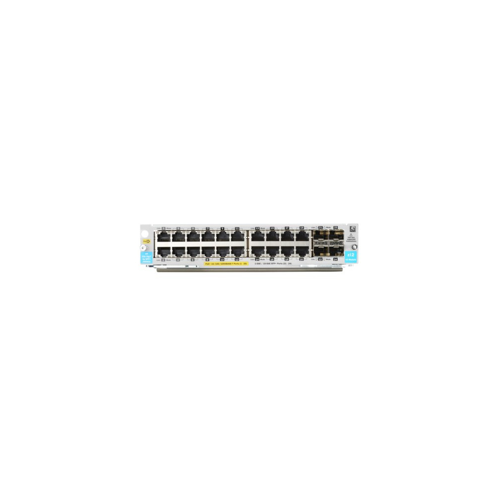 Produktbild för HPE - expansionsmodul - Gigabit Ethernet (PoE+) x 20 + Gigabit Ethernet / 10 Gigabit SFP+ x 4