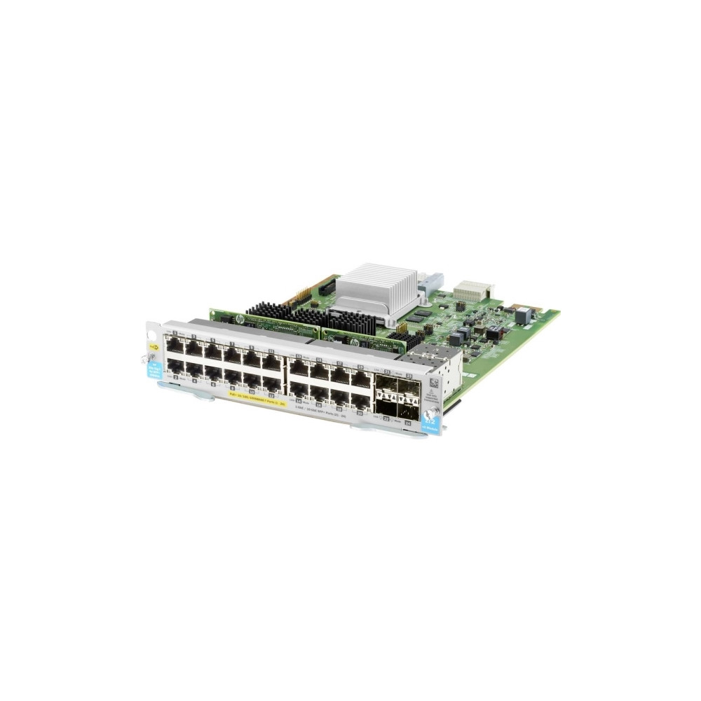Produktbild för HPE - expansionsmodul - Gigabit Ethernet (PoE+) x 20 + Gigabit Ethernet / 10 Gigabit SFP+ x 4