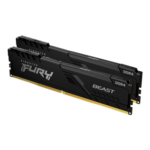 Kingston Technology Kingston FURY Beast - DDR4 - sats - 32 GB: 2 x 16 GB - DIMM 288-pin / PC4-28800 - ej buffrad