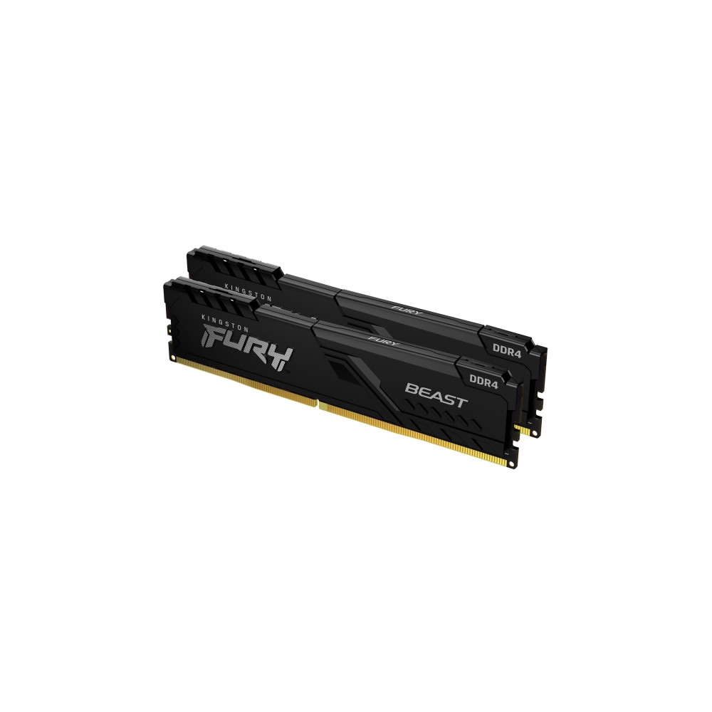 Produktbild för Kingston FURY Beast - DDR4 - sats - 32 GB: 2 x 16 GB - DIMM 288-pin / PC4-28800 - ej buffrad