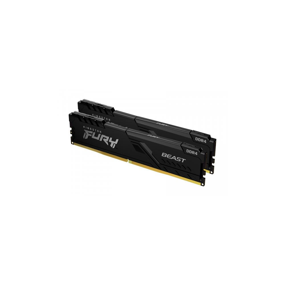 Produktbild för Kingston FURY Beast - DDR4 - sats - 32 GB: 2 x 16 GB - DIMM 288-pin / PC4-28800 - ej buffrad