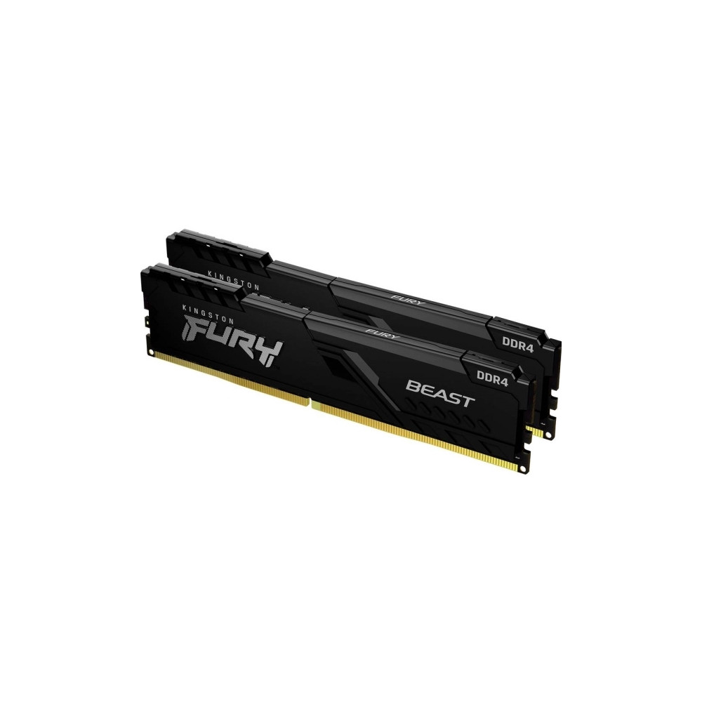 Produktbild för Kingston FURY Beast - DDR4 - sats - 32 GB: 2 x 16 GB - DIMM 288-pin / PC4-28800 - ej buffrad