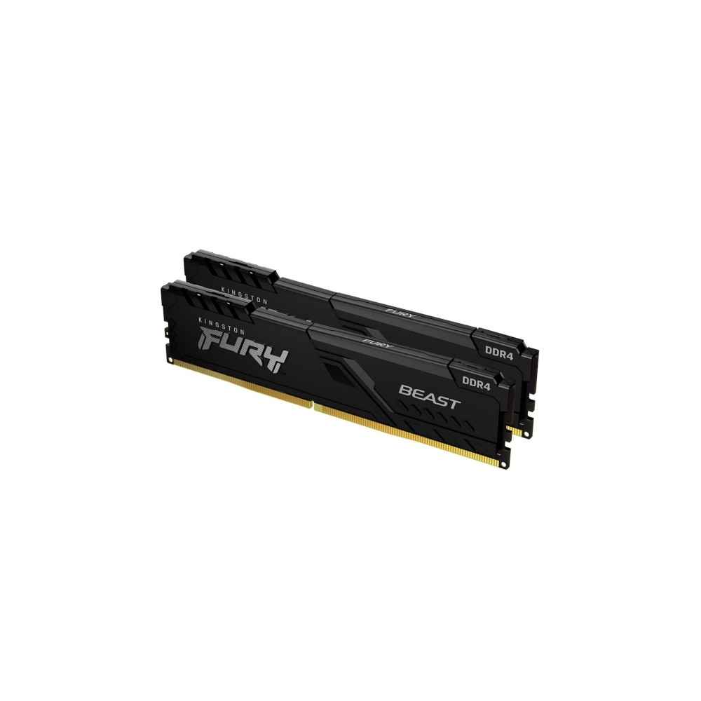Produktbild för Kingston FURY Beast - DDR4 - sats - 32 GB: 2 x 16 GB - DIMM 288-pin / PC4-28800 - ej buffrad
