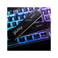Produktbild för Kingston FURY Beast - DDR4 - sats - 32 GB: 2 x 16 GB - DIMM 288-pin / PC4-28800 - ej buffrad