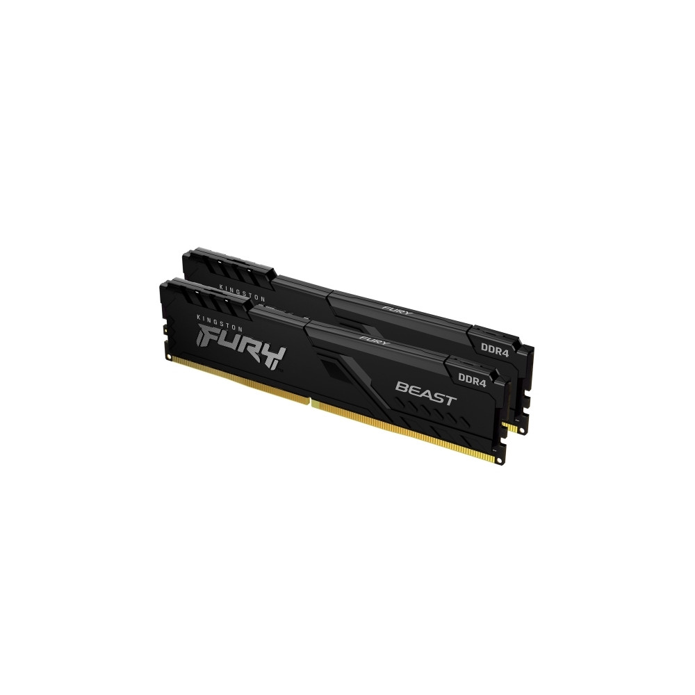 Produktbild för Kingston FURY Beast - DDR4 - sats - 32 GB: 2 x 16 GB - DIMM 288-pin / PC4-28800 - ej buffrad