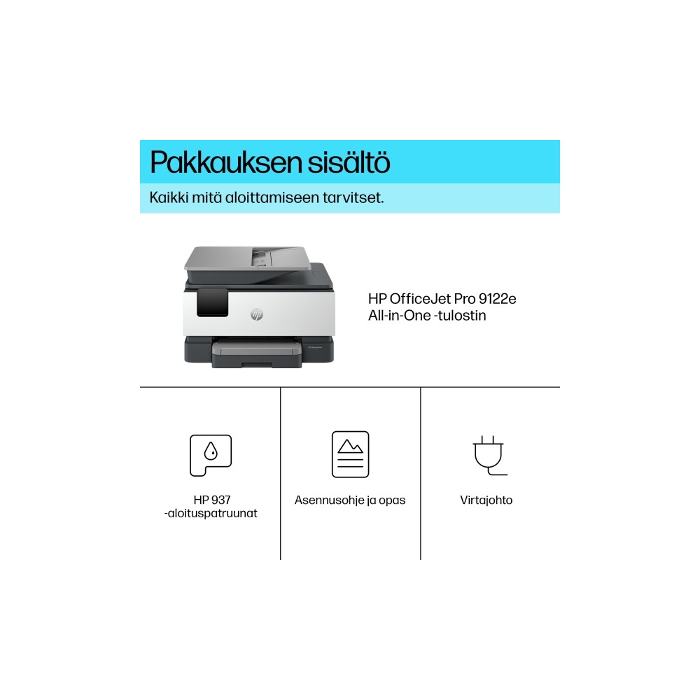 Produktbild för HP Officejet Pro 9122e All-in-One