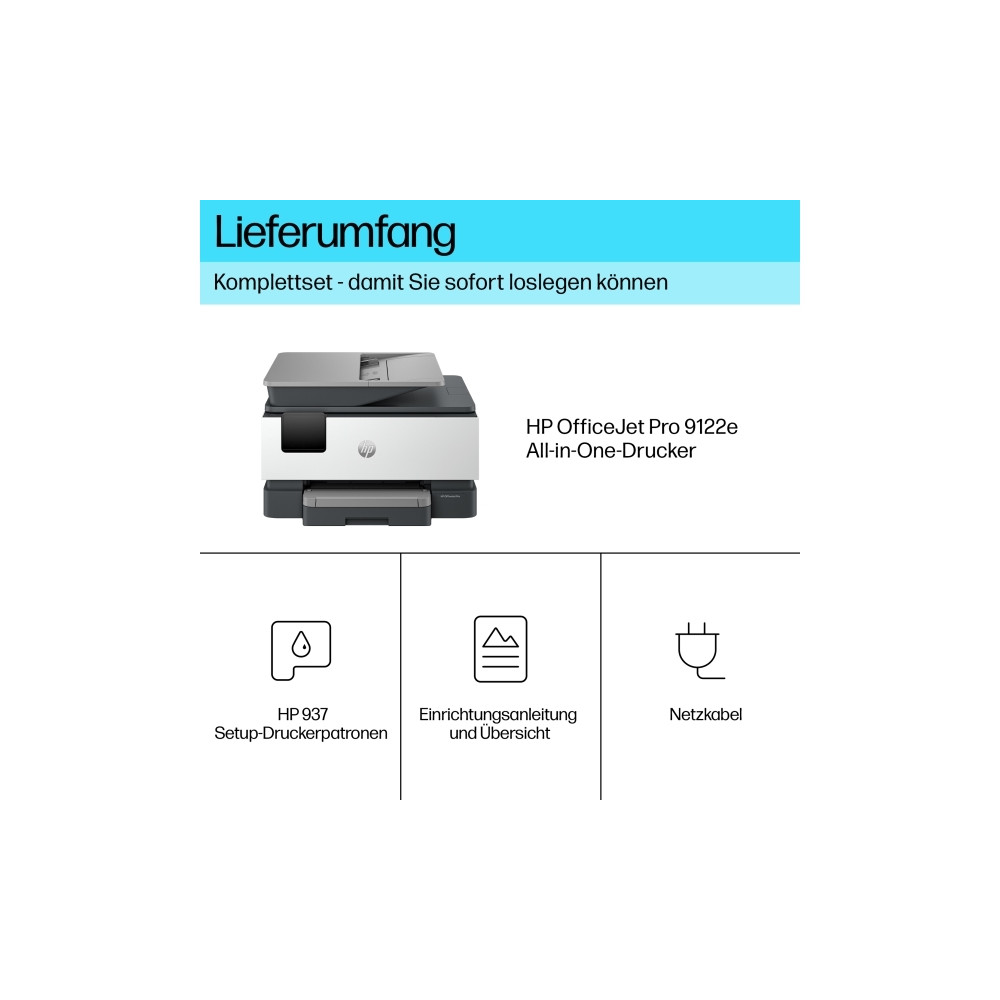 Produktbild för HP Officejet Pro 9122e All-in-One