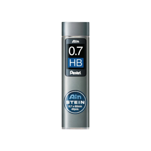 Pentel Pennskaft Pentel AIN STEIN High polymer, HB, 0,7 mm, etui a...