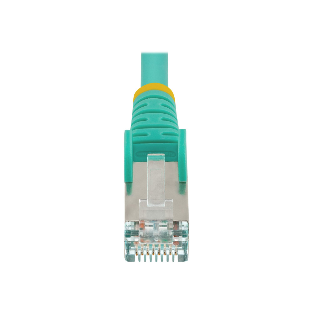 Produktbild för StarTech.com 10m CAT6a Ethernet Cable - Aqua - Low Smoke Zero Halogen (LSZH) - 10GbE 500MHz 100W PoE++ Snagless RJ-45 w/Strain Reliefs S/FTP Network Patch Cord - patch-kabel - 10 m - havsblå