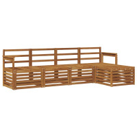 Produktbild för Utomhussoffset 5 pcs Naturfärg