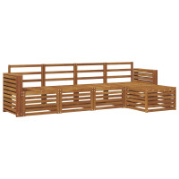 Produktbild för Utomhussoffset 5 pcs Naturfärg