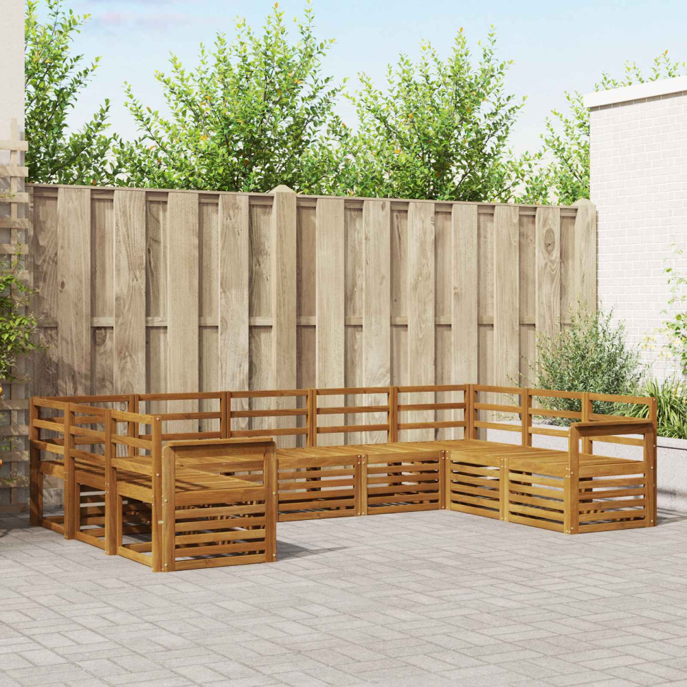 Produktbild för Sektionsoffgrupp 9 pcs Naturfärg