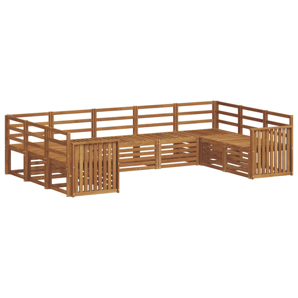 Produktbild för Sektionsoffgrupp 9 pcs Naturfärg