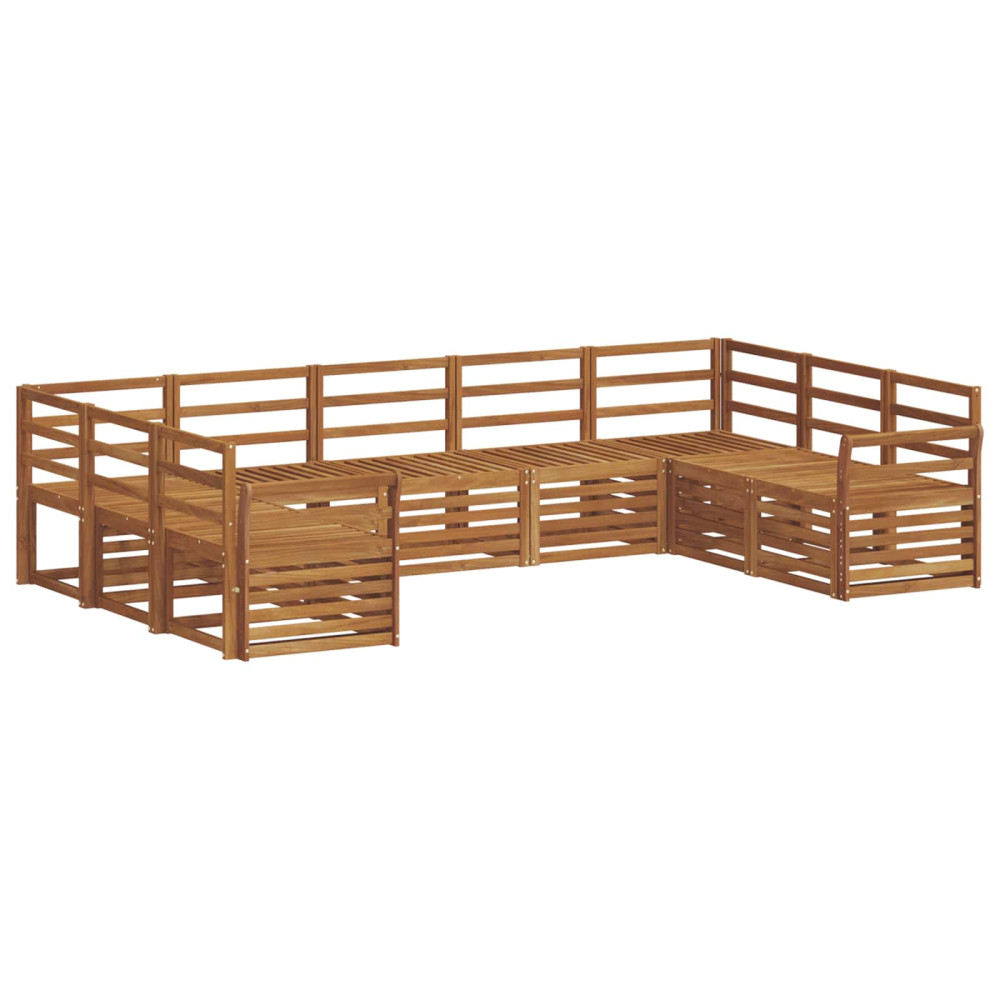 Produktbild för Sektionsoffgrupp 9 pcs Naturfärg