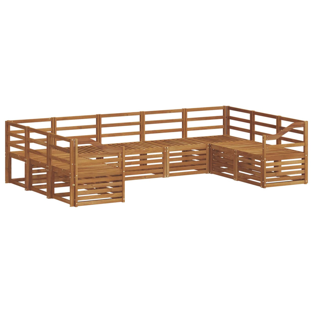Produktbild för Sektionsoffgrupp 9 pcs Naturfärg